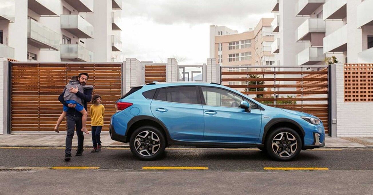 Family with Subaru XV e-BOXER